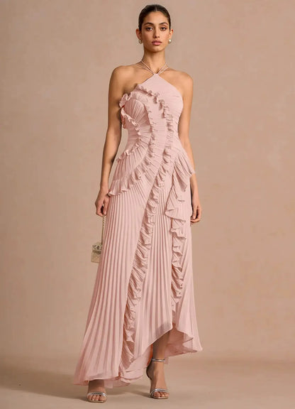 Paula - Vestido con Volantes en Espiral