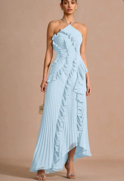 Paula - Vestido con Volantes en Espiral