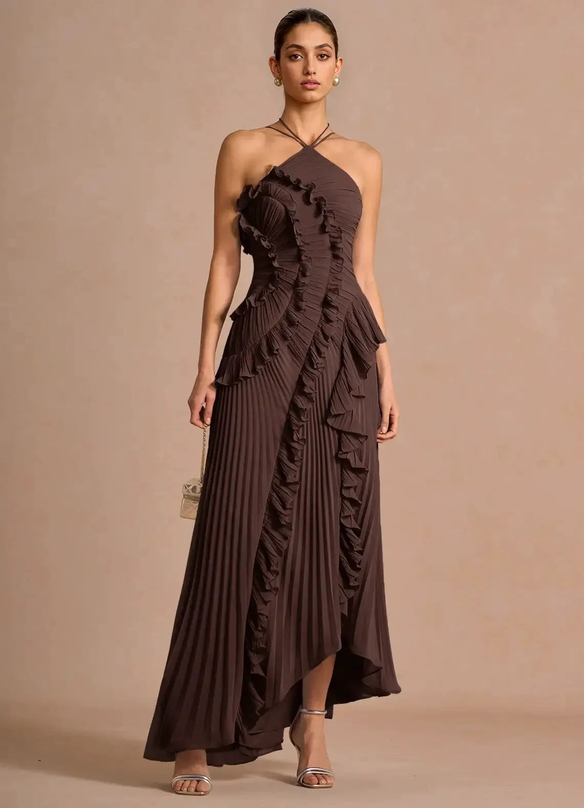 Paula - Vestido con Volantes en Espiral