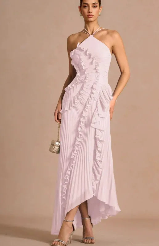 Paula - Vestido con Volantes en Espiral