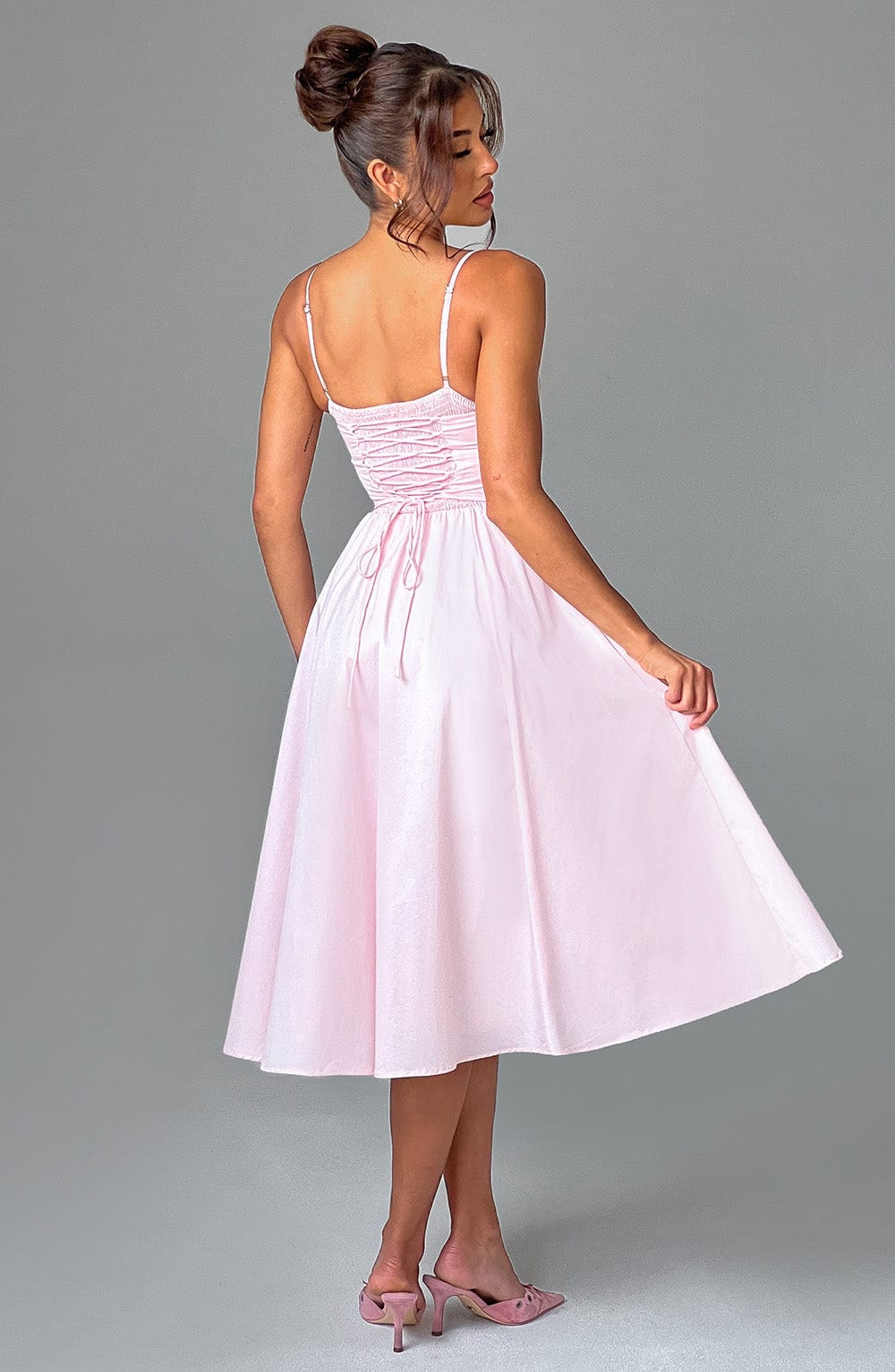 Marta - Vestido Midi Elegante Estilo Corsé