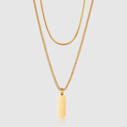 Miguel - Dúo de Collares con Colgantes Minimalistas