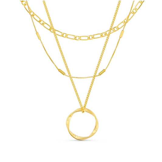 Classic - Collar Dorado de Tres Filas