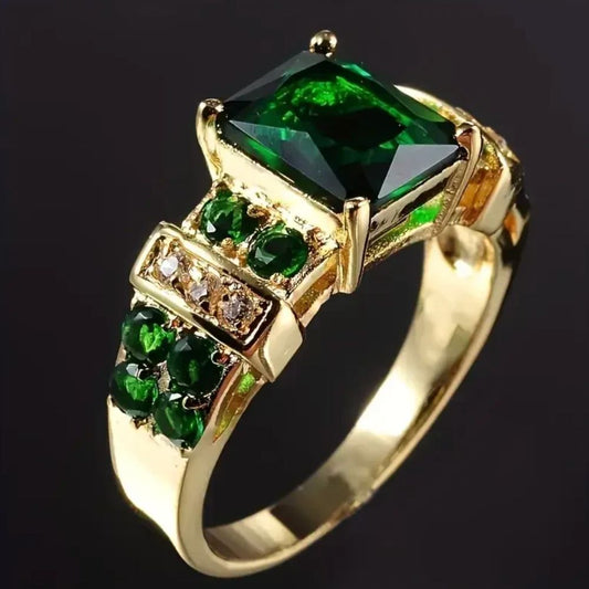 Anillo Exquisito de Esmeralda