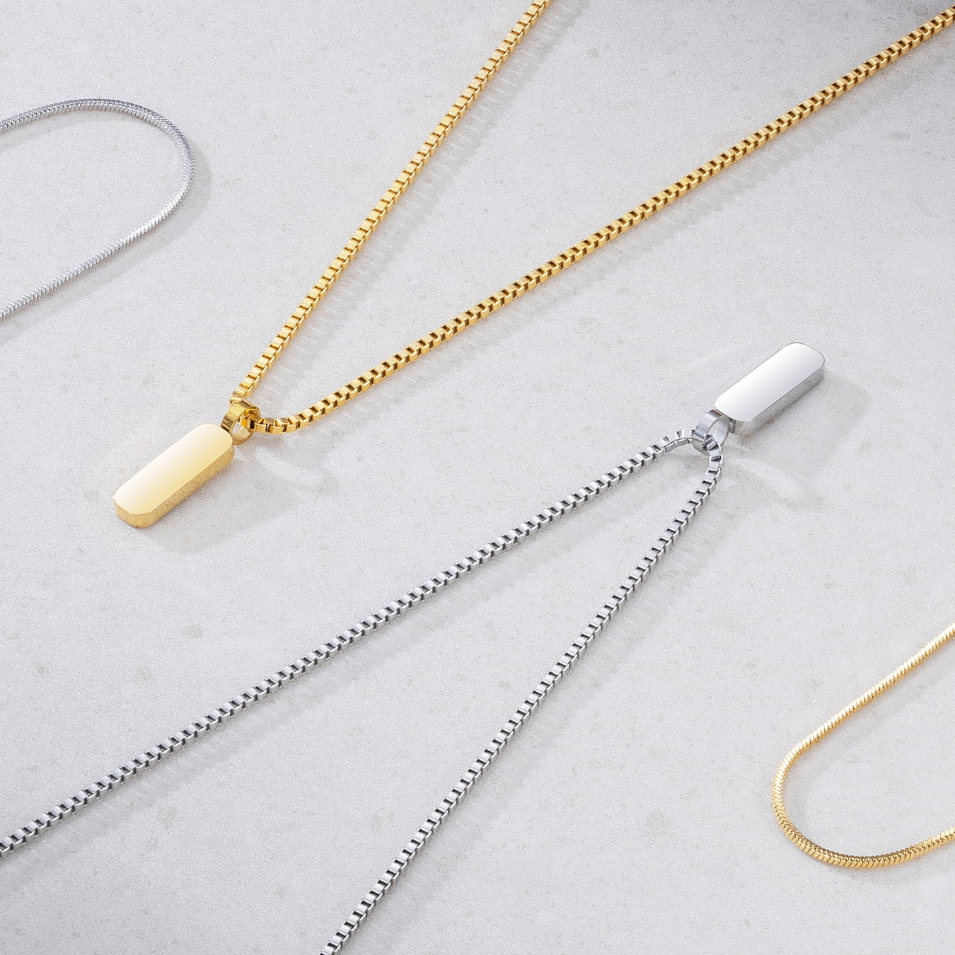 Miguel - Dúo de Collares con Colgantes Minimalistas