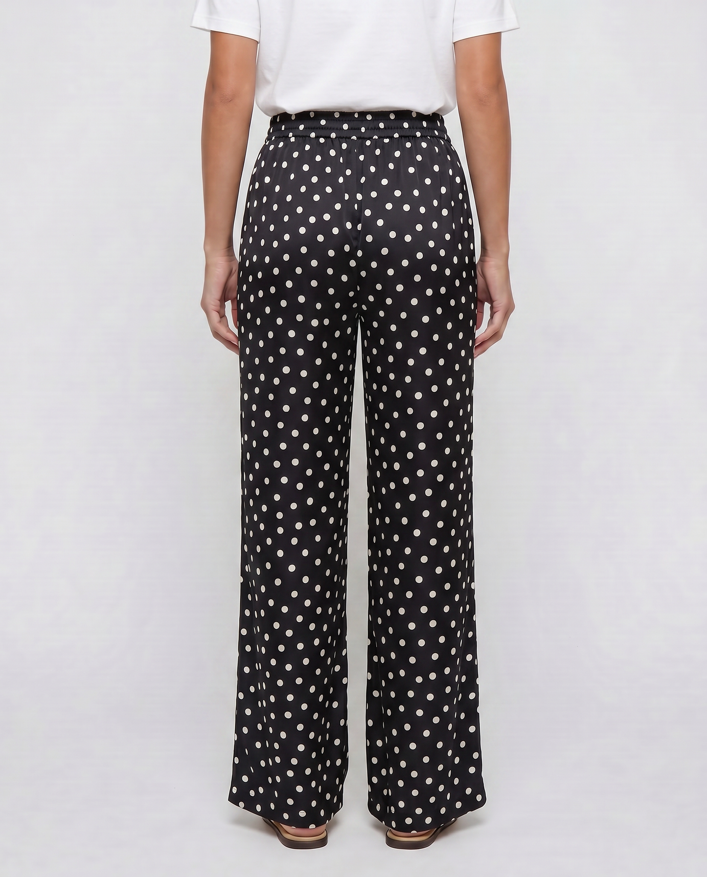 Isabel - Pantalón Satén de Pierna Ancha